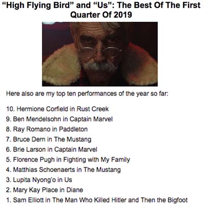 “High Flying Bird” and “Us”: The Best Of The First Quarter Of 2019
